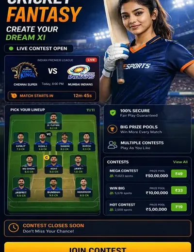 Rajdhani (rajdhani) fantasy cricket & matchday visual 3